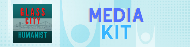 Banner with the podcast cover art and the words Media Kit